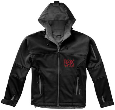 Куртка софтшел Match, цвет сплошной черный  размер S - 33306991- Фото №2