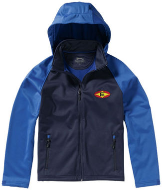 Куртка софтшел Challenger, цвет темно-синий, небесно-голубой  размер S - 33331491- Фото №2