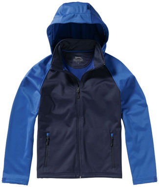 Куртка софтшел Challenger, цвет темно-синий, небесно-голубой  размер S - 33331491- Фото №5