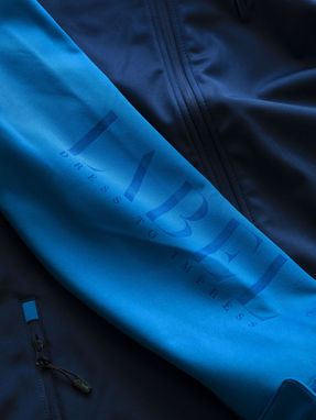 Куртка софтшел Challenger, цвет темно-синий, небесно-голубой - 33331492- Фото №7