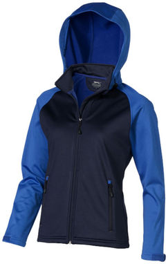 Женская куртка софтшел Challenger, цвет темно-синий, небесно-голубой  размер S - 33332491- Фото №1