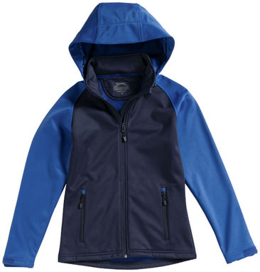 Женская куртка софтшел Challenger, цвет темно-синий, небесно-голубой  размер S - 33332491- Фото №3