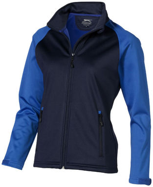 Женская куртка софтшел Challenger, цвет темно-синий, небесно-голубой  размер S - 33332491- Фото №6