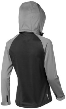 Жіноча куртка софтшел Challenger, колір сірий, суцільний чорний  розмір S - 33332901- Фото №4