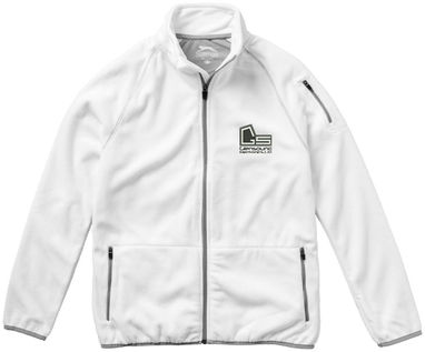 Микрофлисовая куртка Drop Shot с застежкой-молнией на всю длину, цвет белый  размер S - 33486011- Фото №2