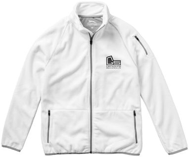 Микрофлисовая куртка Drop Shot с застежкой-молнией на всю длину, цвет белый  размер M - 33486012- Фото №3