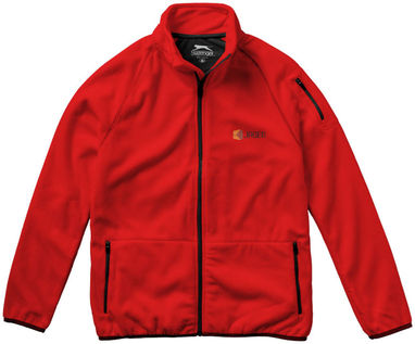 Микрофлисовая куртка Drop Shot с застежкой-молнией на всю длину, цвет красный  размер M - 33486252- Фото №3