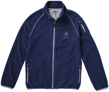 Микрофлисовая куртка Drop Shot с застежкой-молнией на всю длину, цвет темно-синий  размер S - 33486491- Фото №2