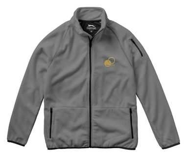 Микрофлисовая куртка Drop Shot с застежкой-молнией на всю длину, цвет серый  размер S - 33486901- Фото №2