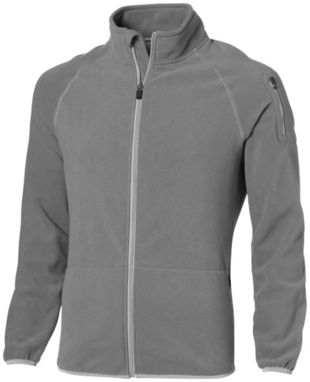 Микрофлисовая куртка Drop Shot с застежкой-молнией на всю длину, цвет серый  размер L - 33486903- Фото №1