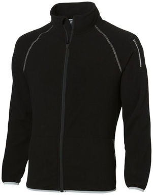 Мікрофлісова куртка Drop Shot із застібкою-блискавкою на всю довжину, колір суцільний чорний  розмір S - 33486991- Фото №1