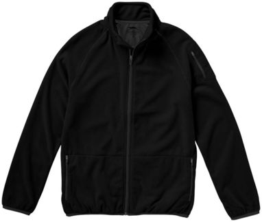 Мікрофлісова куртка Drop Shot із застібкою-блискавкою на всю довжину, колір суцільний чорний  розмір S - 33486991- Фото №4
