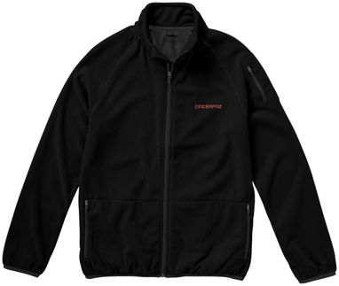 Мікрофлісова куртка Drop Shot із застібкою-блискавкою на всю довжину, колір суцільний чорний  розмір XL - 33486994- Фото №2