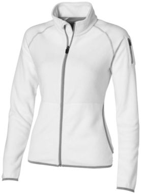 Женская микрофлисовая куртка Drop Shot с застежкой-молнией на всю длину, цвет белый  размер S - 33487011- Фото №1