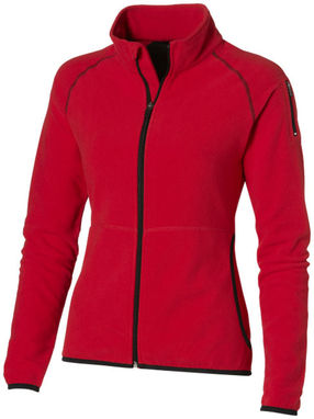 Женская микрофлисовая куртка Drop Shot с застежкой-молнией на всю длину, цвет красный  размер S - 33487251- Фото №1