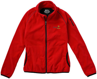 Женская микрофлисовая куртка Drop Shot с застежкой-молнией на всю длину, цвет красный  размер S - 33487251- Фото №2