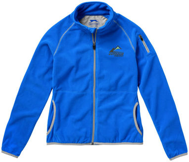 Женская микрофлисовая куртка Drop Shot с застежкой-молнией на всю длину, цвет небесно-голубой  размер L - 33487423- Фото №2