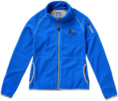 Женская микрофлисовая куртка Drop Shot с застежкой-молнией на всю длину, цвет небесно-голубой  размер L - 33487423- Фото №3