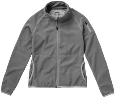 Женская микрофлисовая куртка Drop Shot с застежкой-молнией на всю длину, цвет серый  размер S - 33487901- Фото №4