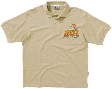 Рубашка поло с короткими рукавами Forehand, цвет хаки  размер S - 33S01121- Фото №2