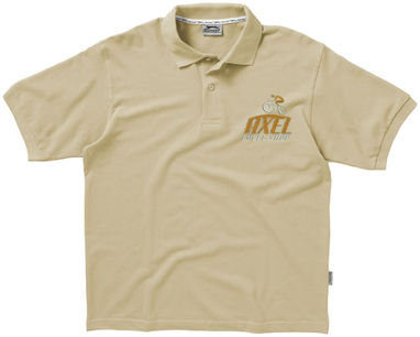 Рубашка поло с короткими рукавами Forehand, цвет хаки  размер S - 33S01121- Фото №3
