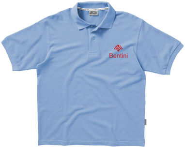 Рубашка поло с короткими рукавами Forehand, цвет светло-синий  размер S - 33S01401- Фото №2