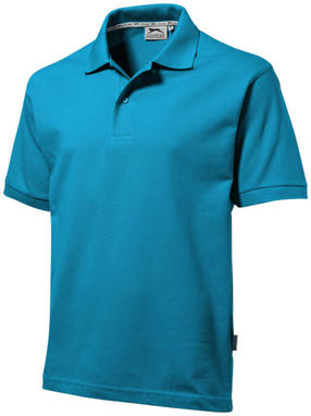 Рубашка поло с короткими рукавами Forehand, цвет аква  размер S - 33S01511- Фото №1