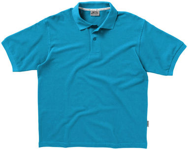 Рубашка поло с короткими рукавами Forehand, цвет аква  размер S - 33S01511- Фото №4
