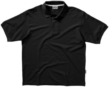 Сорочка поло з короткими рукавами Forehand, колір суцільний чорний  розмір XXXL - 33S01996- Фото №3