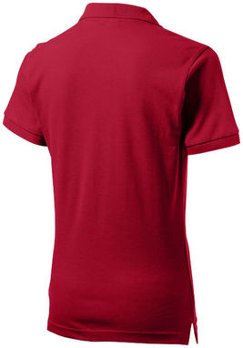 Жіноча сорочка поло з короткими рукавами Forehand, колір темно-червоний  розмір XL - 33S03284- Фото №4