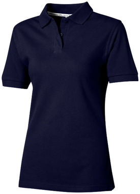 Жіноча сорочка поло з короткими рукавами Forehand, колір темно-синій  розмір S - 33S03491- Фото №1