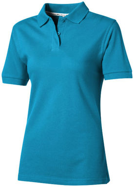 Жіноча сорочка поло з короткими рукавами Forehand, колір аква  розмір S - 33S03511- Фото №1