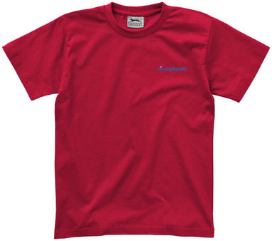 Детская футболка с короткими рукавами Ace, цвет темно-красный  размер 104 - 33S05281- Фото №2