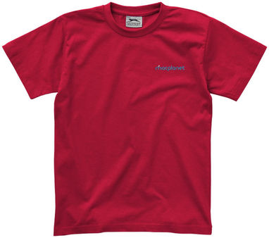 Детская футболка с короткими рукавами Ace, цвет темно-красный  размер 104 - 33S05281- Фото №3