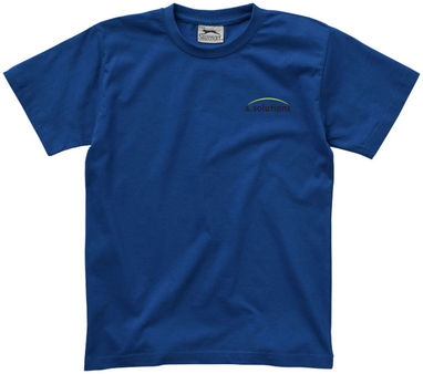 Детская футболка с короткими рукавами Ace, цвет синий классический  размер 116 - 33S05472- Фото №2