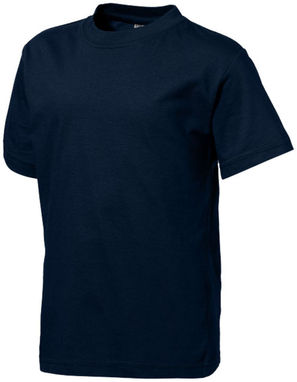 Дитяча футболка з короткими рукавами Ace, колір темно-синій  розмір 140 - 33S05494- Фото №1