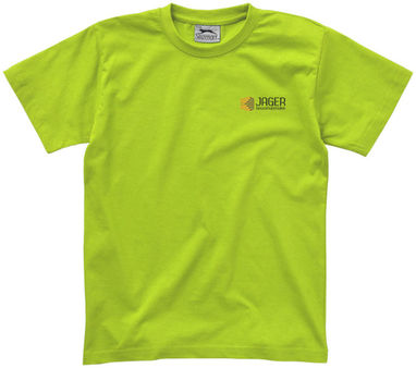 Дитяча футболка з короткими рукавами Ace, колір зелене яблуко  розмір 128 - 33S05723- Фото №2