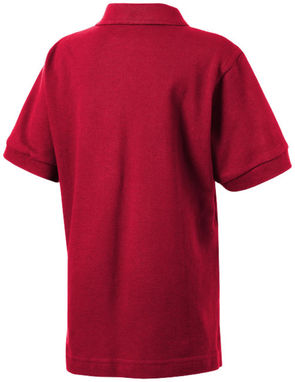 Детская рубашка поло с короткими рукавами Forehand, цвет темно-красный - 33S13281- Фото №5
