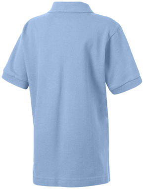 Дитяча сорочка поло з короткими рукавами Forehand, колір світло-синій  розмір 104 - 33S13401- Фото №5