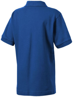 Детская рубашка поло с короткими рукавами Forehand, цвет синий классический  размер 104 - 33S13471- Фото №5