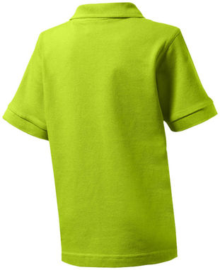 Дитяча сорочка поло з короткими рукавами Forehand, колір зелене яблуко  розмір 104 - 33S13721- Фото №4