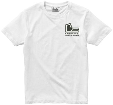 Женская футболка с короткими рукавами Ace, цвет белый  размер L - 33S23013- Фото №3