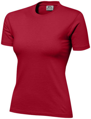 Жіноча футболка з короткими рукавами Ace, колір темно-червоний  розмір S - 33S23281- Фото №1