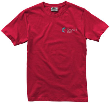 Жіноча футболка з короткими рукавами Ace, колір темно-червоний  розмір S - 33S23281- Фото №2