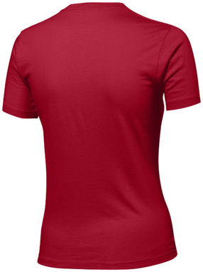 Жіноча футболка з короткими рукавами Ace, колір темно-червоний  розмір S - 33S23281- Фото №5