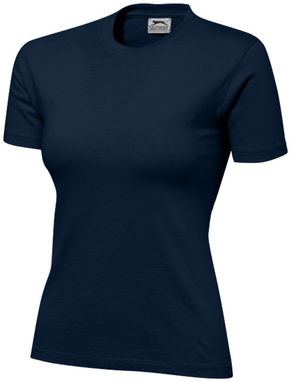 Жіноча футболка з короткими рукавами Ace, колір темно-синій  розмір S - 33S23491- Фото №1