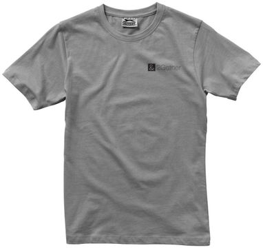 Женская футболка с короткими рукавами Ace, цвет серый  размер S - 33S23901- Фото №2
