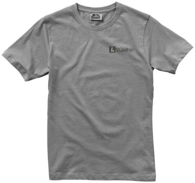 Женская футболка с короткими рукавами Ace, цвет серый  размер S - 33S23901- Фото №3
