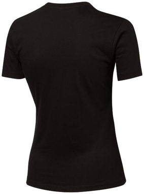 Жіноча футболка з короткими рукавами Ace, колір суцільний чорний  розмір S - 33S23991- Фото №4