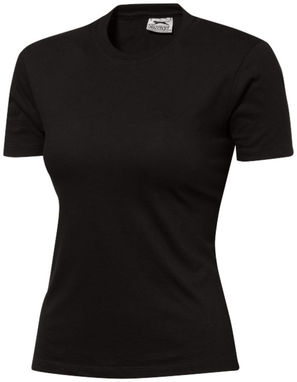 Жіноча футболка з короткими рукавами Ace, колір суцільний чорний  розмір XL - 33S23994- Фото №1